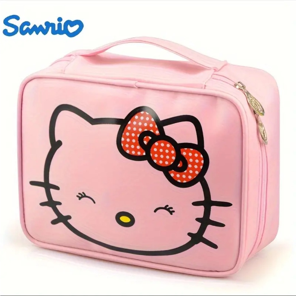 Pink Hello Kitty Makeup Bag, Hello Kitty Lunch Bag, Hello Kitty Bag, Travel Bag